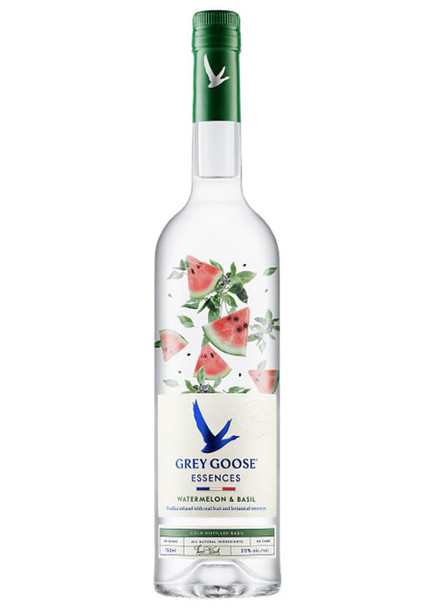 080480985721 Grey Goose Essences Watermelon & Basil Vodka 750ml - Image 1