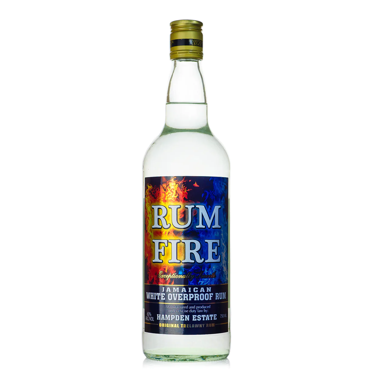 094922299567 Hampden Estate Rum Fire White Overproof Rum 750ml - Image 1
