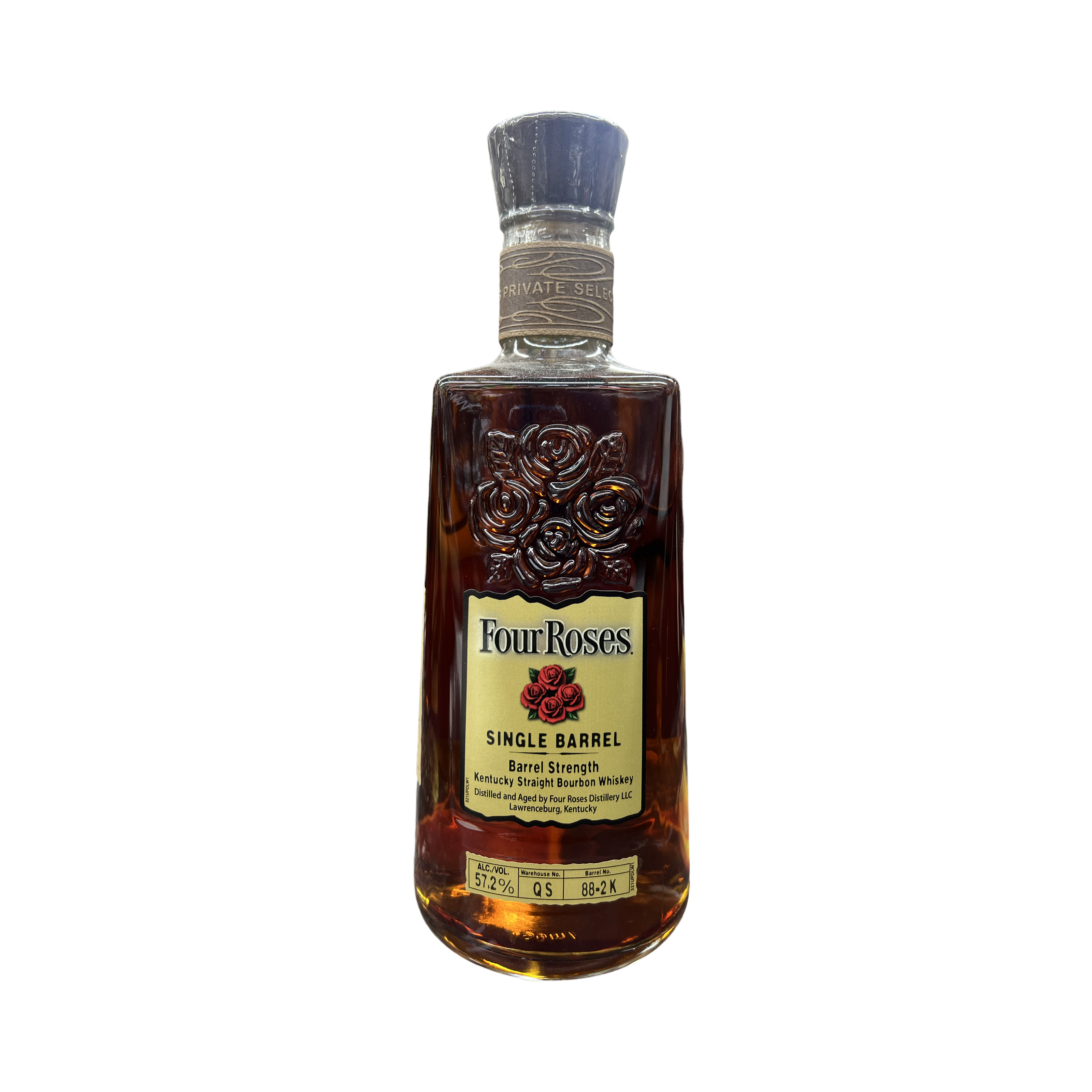 09B9597D-1E41-41F3-828C-88B037FC1A2A Four Roses Single Barrel Cask Strength OBSK 9yr 4 Months 57.2% - Image 1