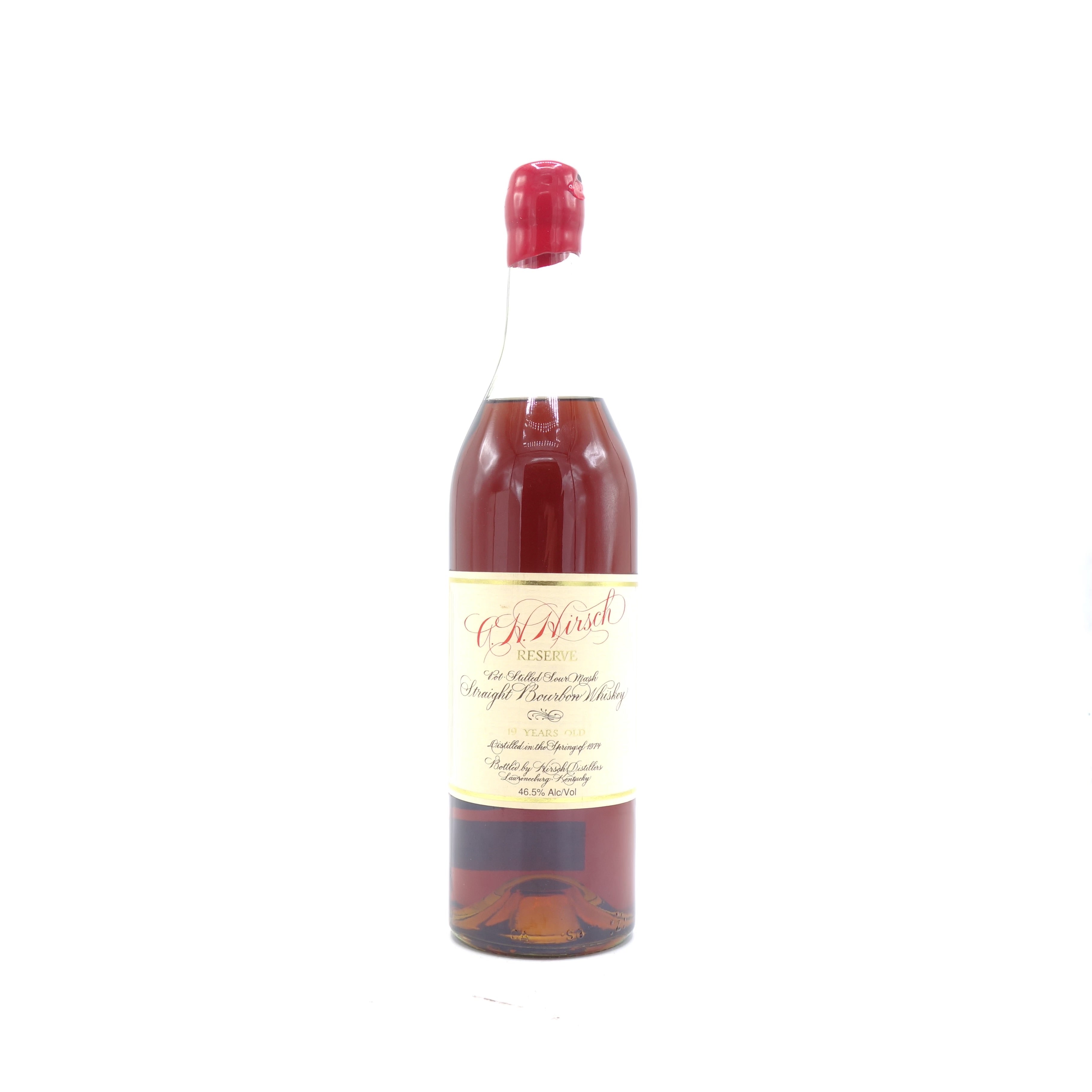 1974 A.H. Hirsch Reserve 19 Year Old Straight Bourbon Whiskey 750ml - Image 1