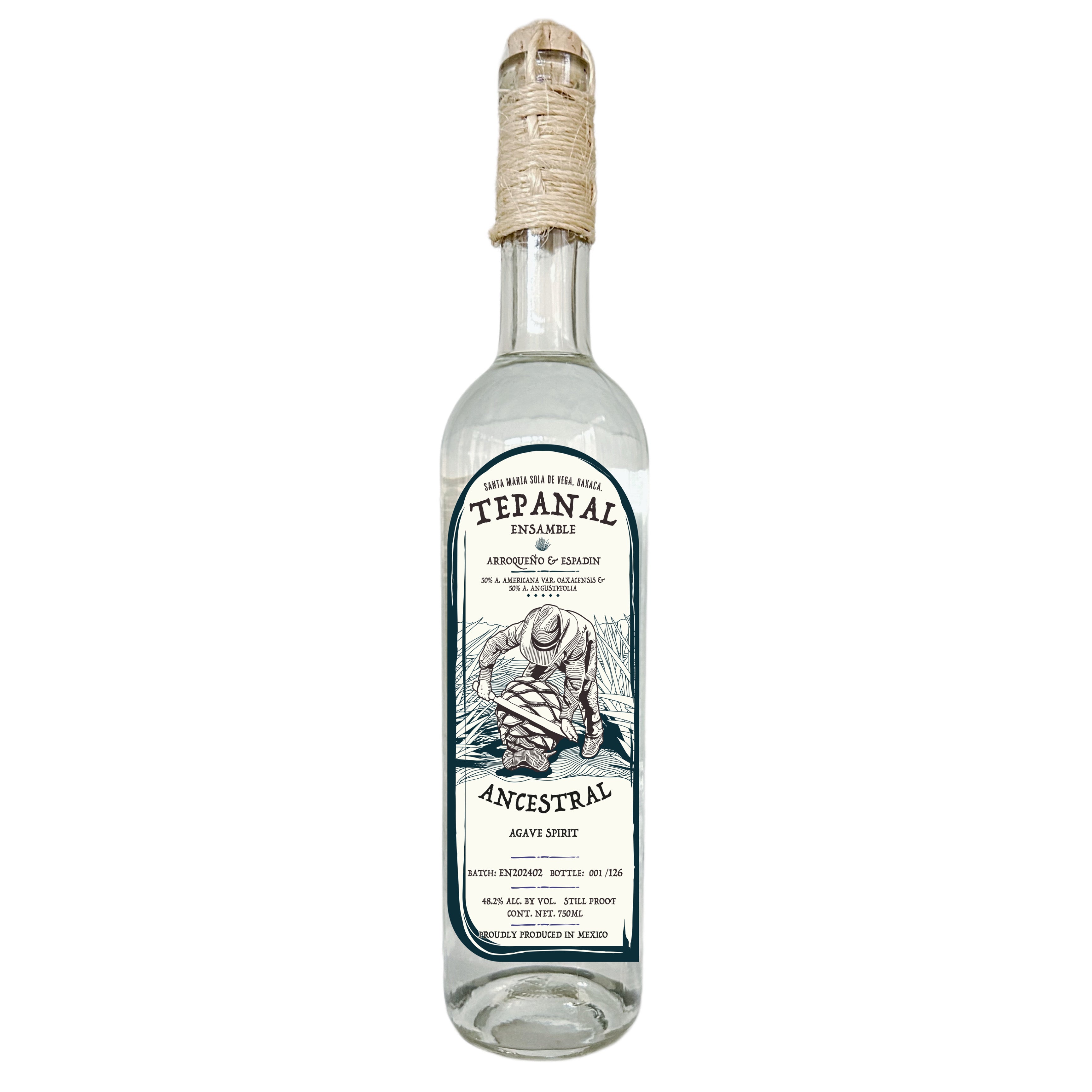 29B3D1B5-C385-42EF-9CC3-EC6F9ACBB493 Tepanal Ensamble Arroqueno & Espadin 2 Agaves Batch : EN202402 Ancestral Agave Spirit 750ml - Image 1
