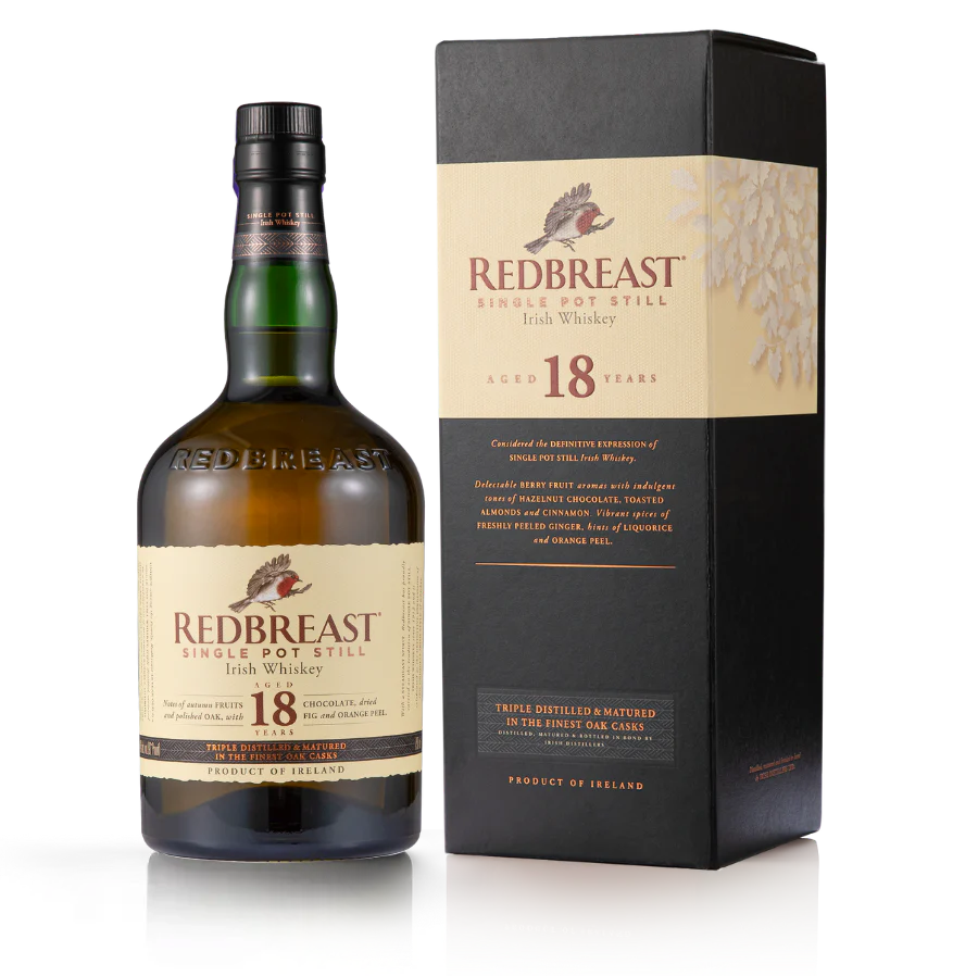 2C9444F4-76B1-49F2-86BA-0E14E95EA71F Redbreast 18 Year Old Single Pot Still Irish Whiskey - Image 1