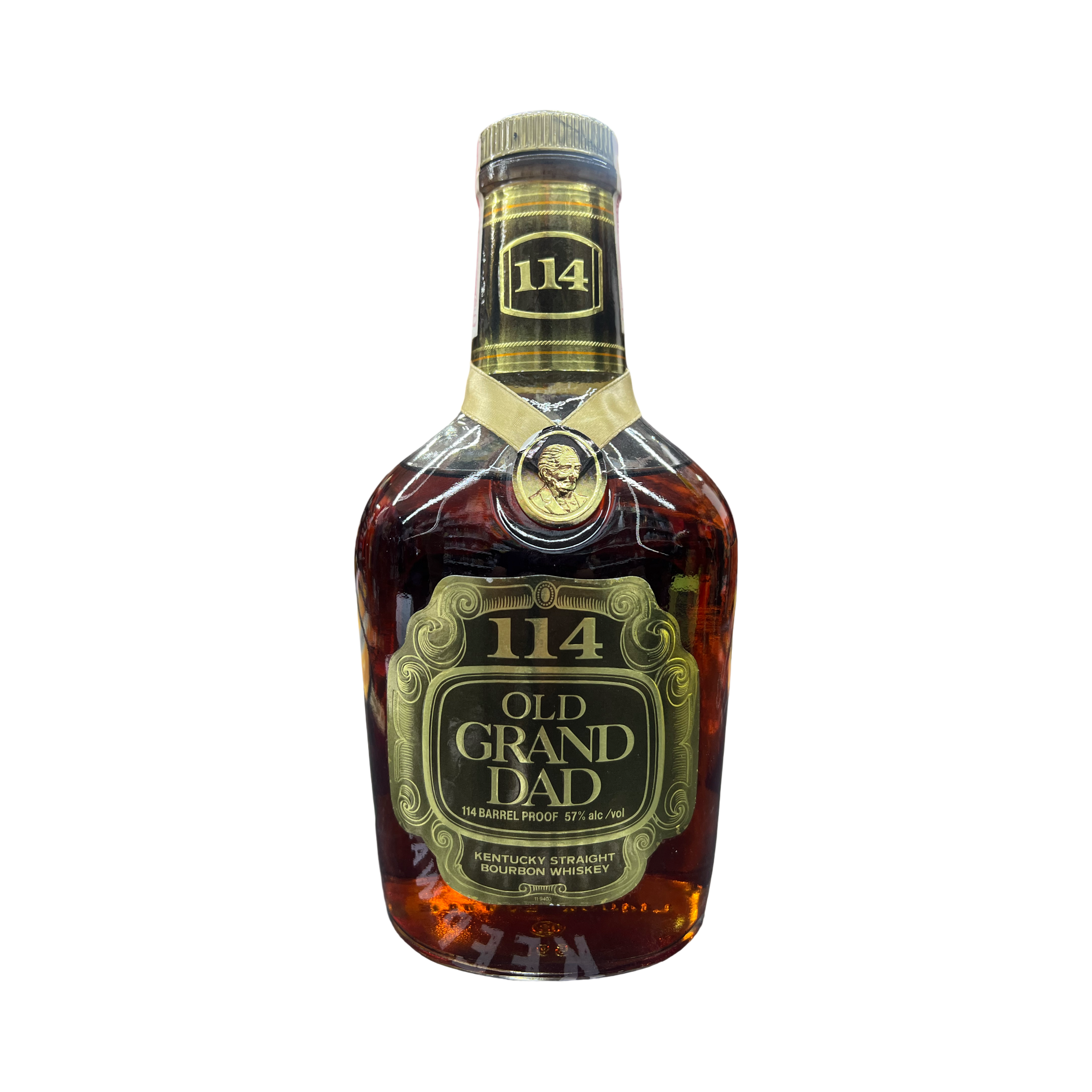 374D6CE0-F67F-487B-B9DB-807088237EA0 1989 Old Grand Dad 114 Barrel Proof Kentucky Straight Bourbon Whiskey 750ml - Lot No.18 - Image 1
