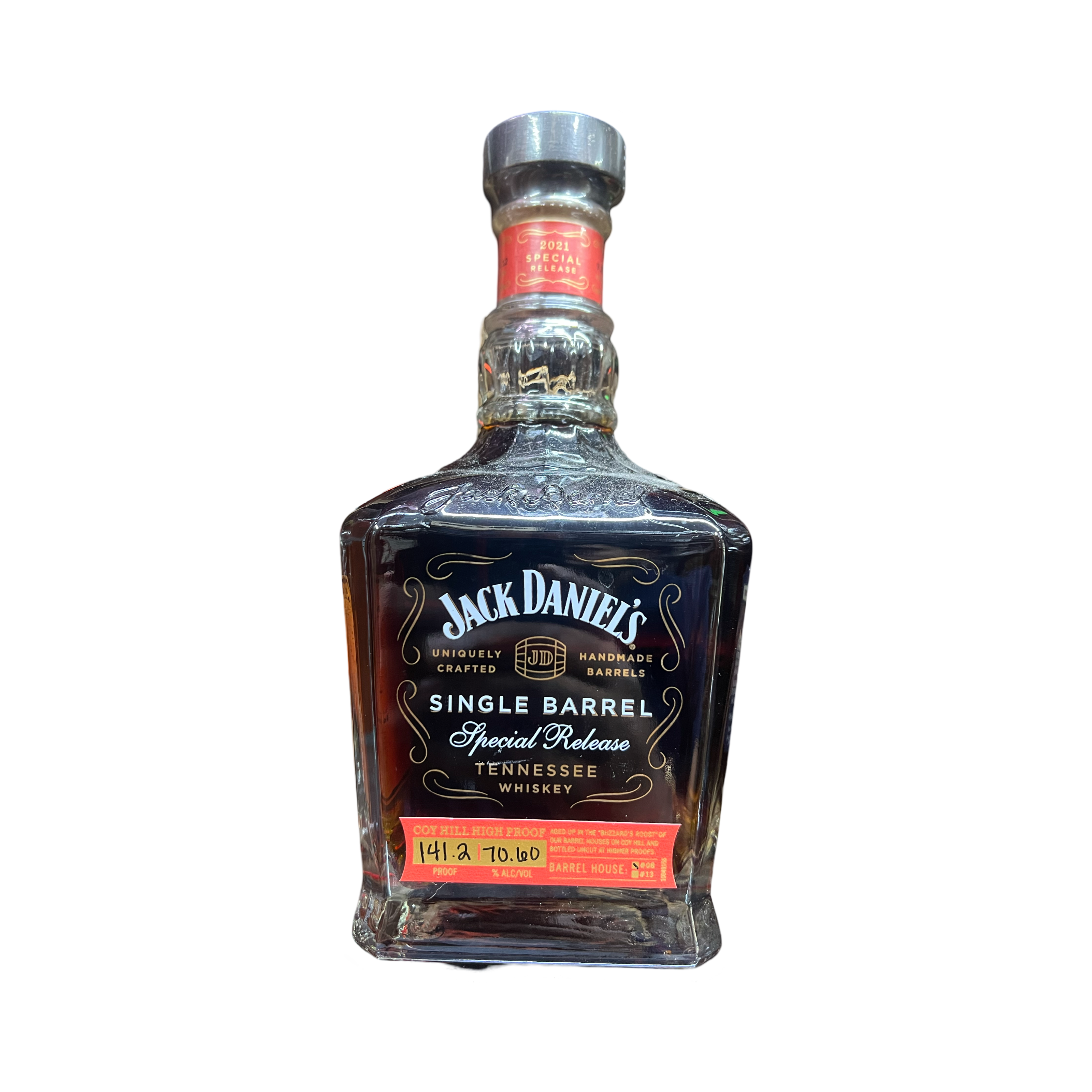 41854DF0-0A5B-4938-B1A0-7075295E2A63 Jack Daniel's Single Barrel Special Release Coy Hill High Proof Whiskey 750ml (141.2 Proof) - Image 1