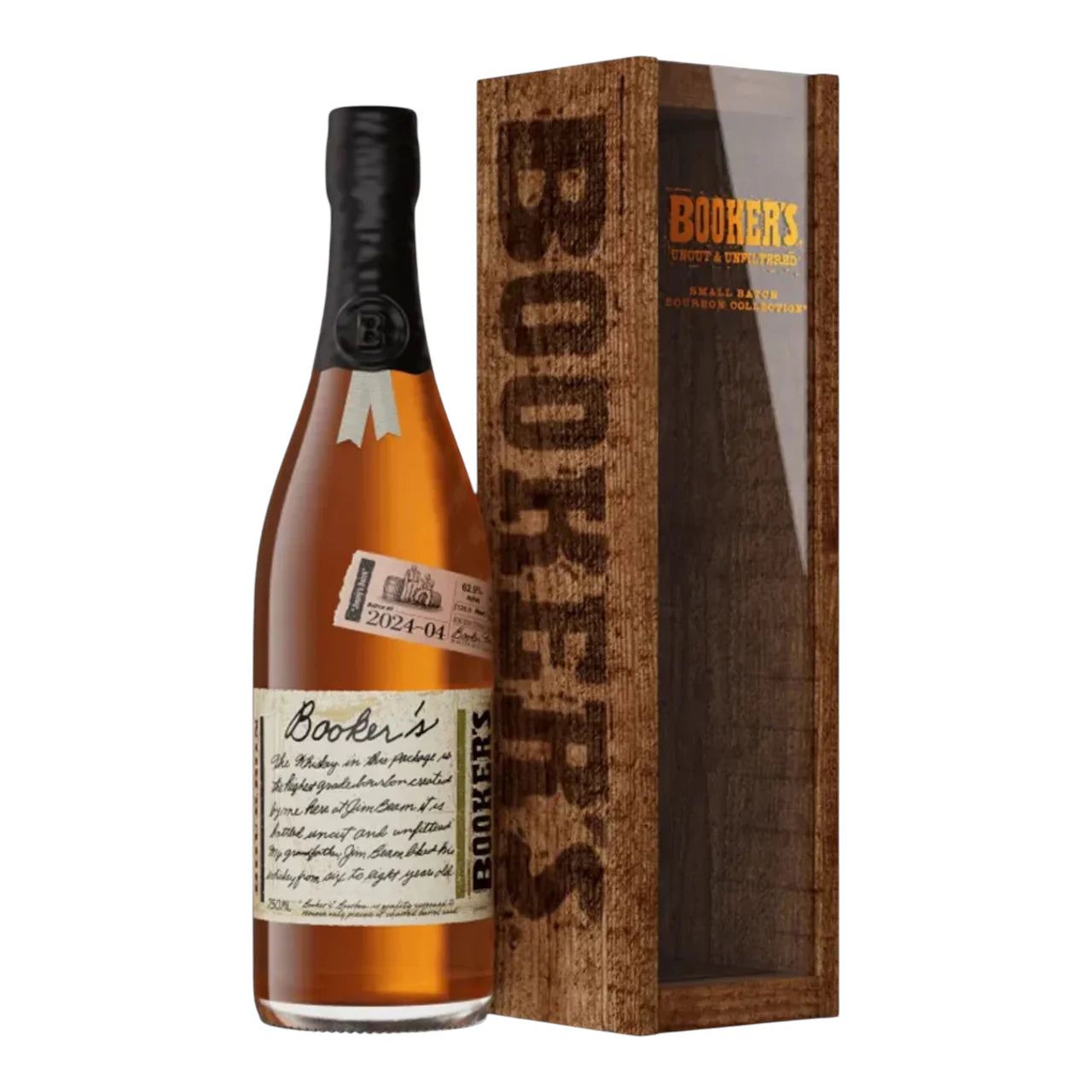46688755-DFC8-4C03-ABE2-CACDD720A9EE Booker's Bourbon 2024-04 Jimmy’s Batch 750ml - Image 1