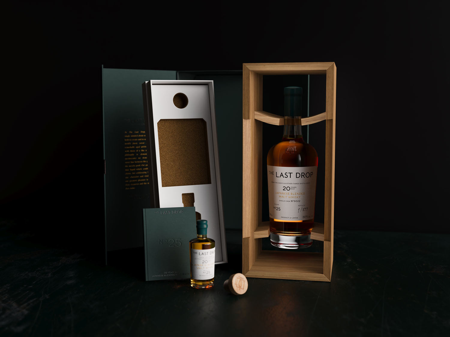 5B969B17-3304-4601-B622-0A555B3973ED Last Drop Release No. 25 20 Year Old Japanese Blended Malt Whisky - Image 1