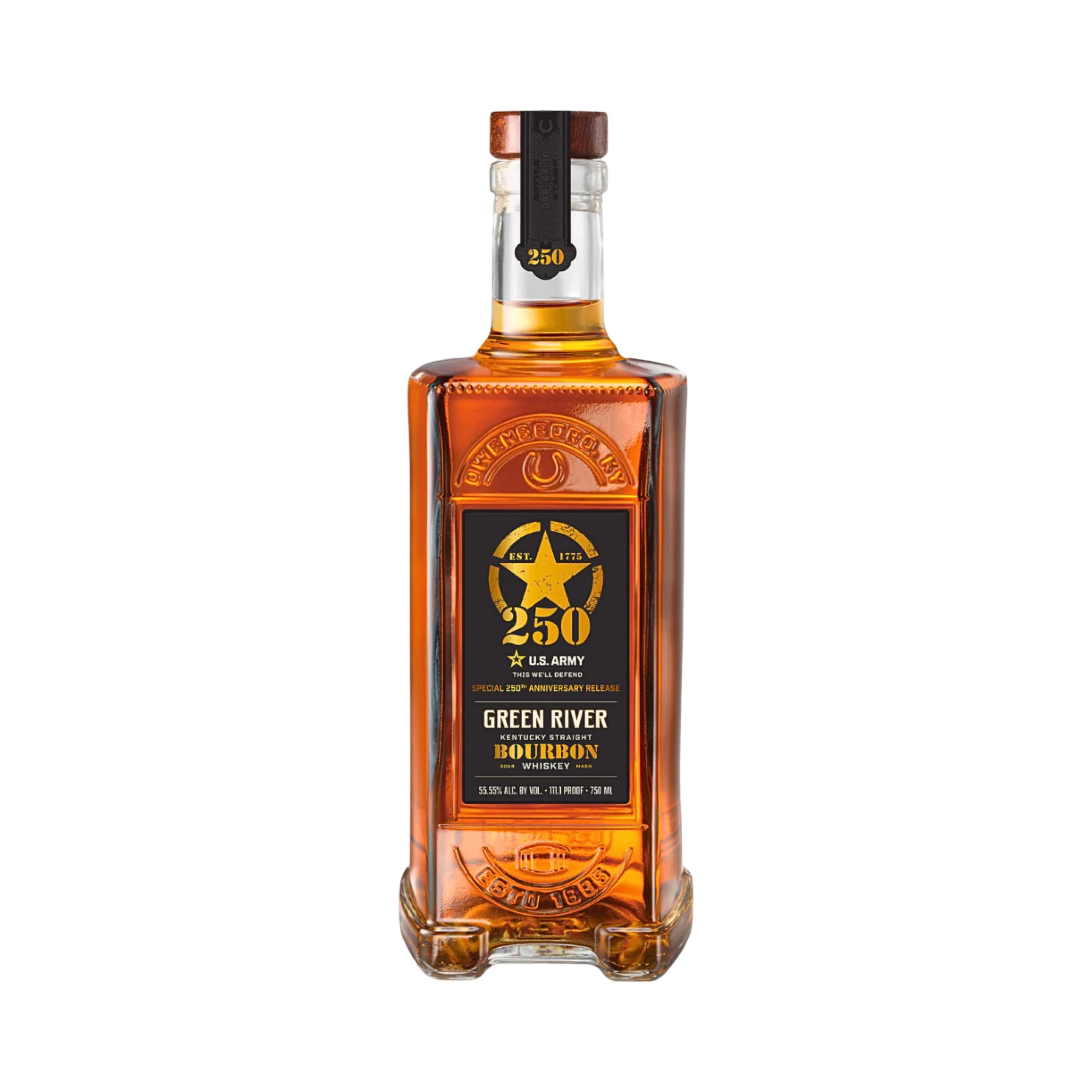 711E426D-9B5C-4022-9ACD-68F951C742DC Green River Bourbon U.S. Army 250th Anniversary Bourbon Whiskey (Pre-Order) - Image 1