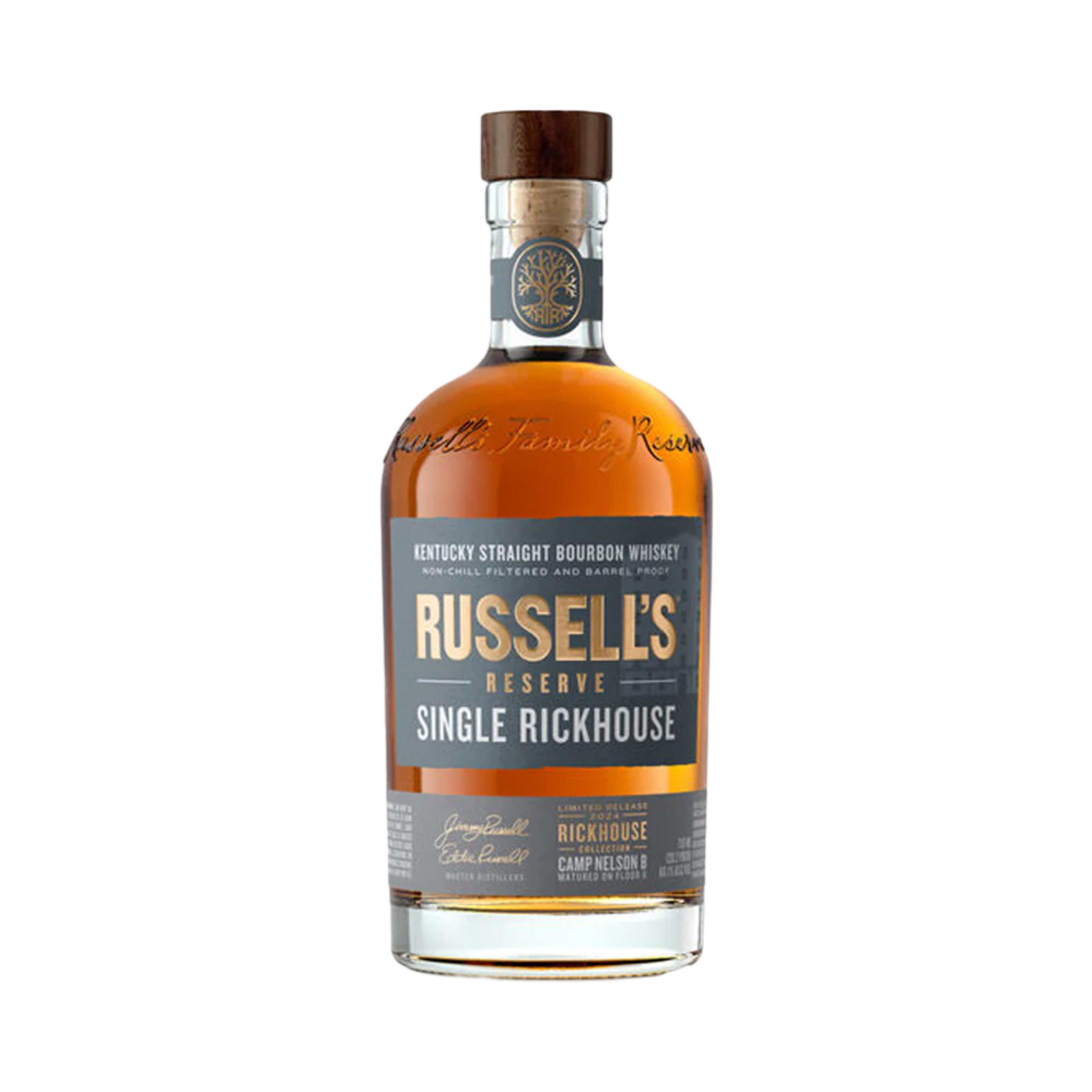 747DA823-99E7-41B3-A692-9F3C2D4D114E 2024 Russell's Reserve Single Rickhouse Limited Release Camp Nelson B Kentucky Straight Bourbon Whiskey - Image 1