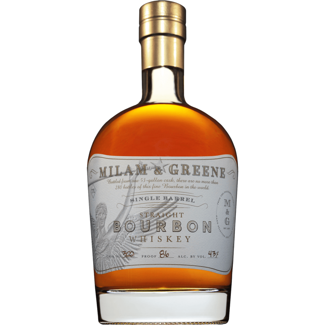 81775802016 Milam & Greene Single Barrel Straight Bourbon Whiskey 750ml - Image 1