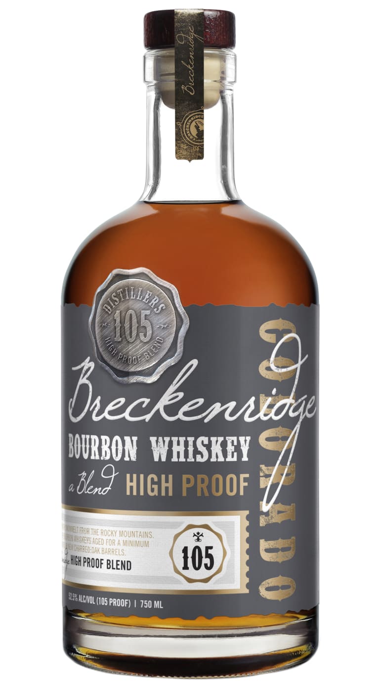 853826005458 Breckenridge High Proof Blend of Straight Bourbon Whiskey 750ml - Image 1