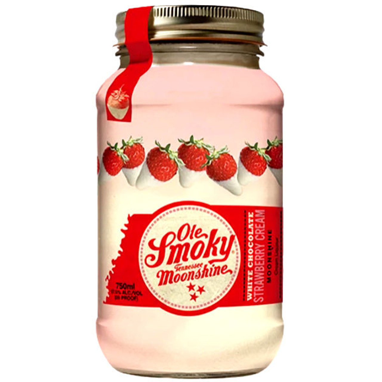 853915008797 Ole Smoky White Chocolate Strawberry Cream Moonshine 750ml - Image 1