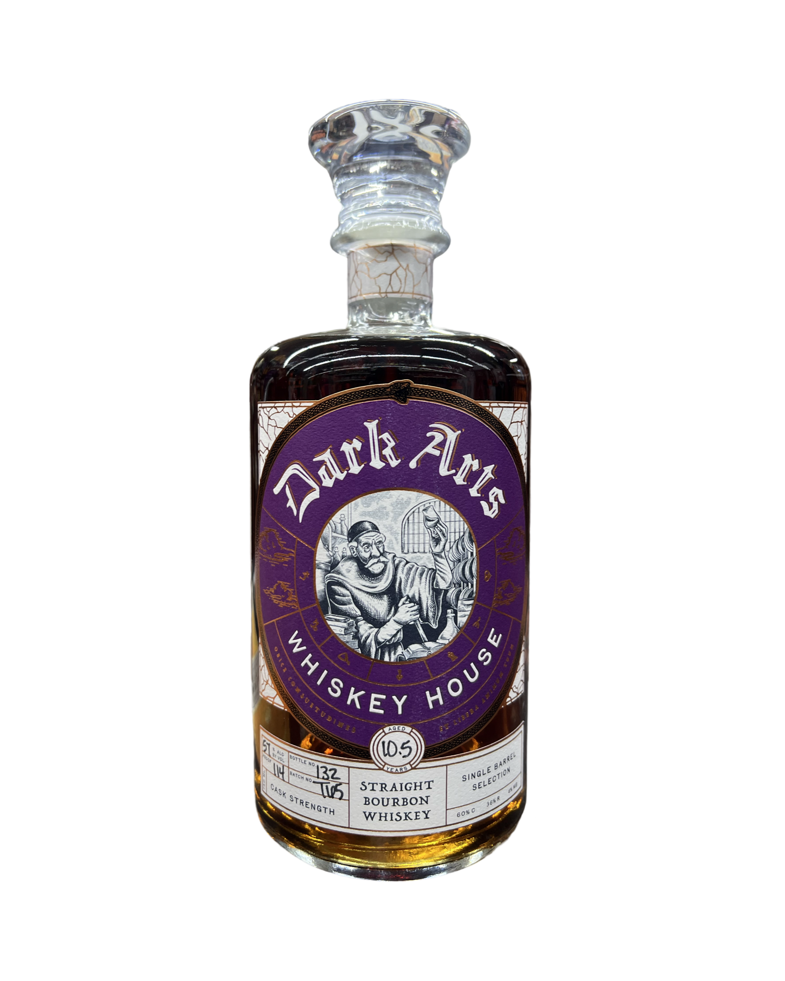 8FF48074-7F09-497D-B73E-708D3FA8FBFC Dark Arts Whiskey House Single Barrel El Cerrito Liquor Store Pick 10.5 Year Old Straight Bourbon Whiskey - Image 1