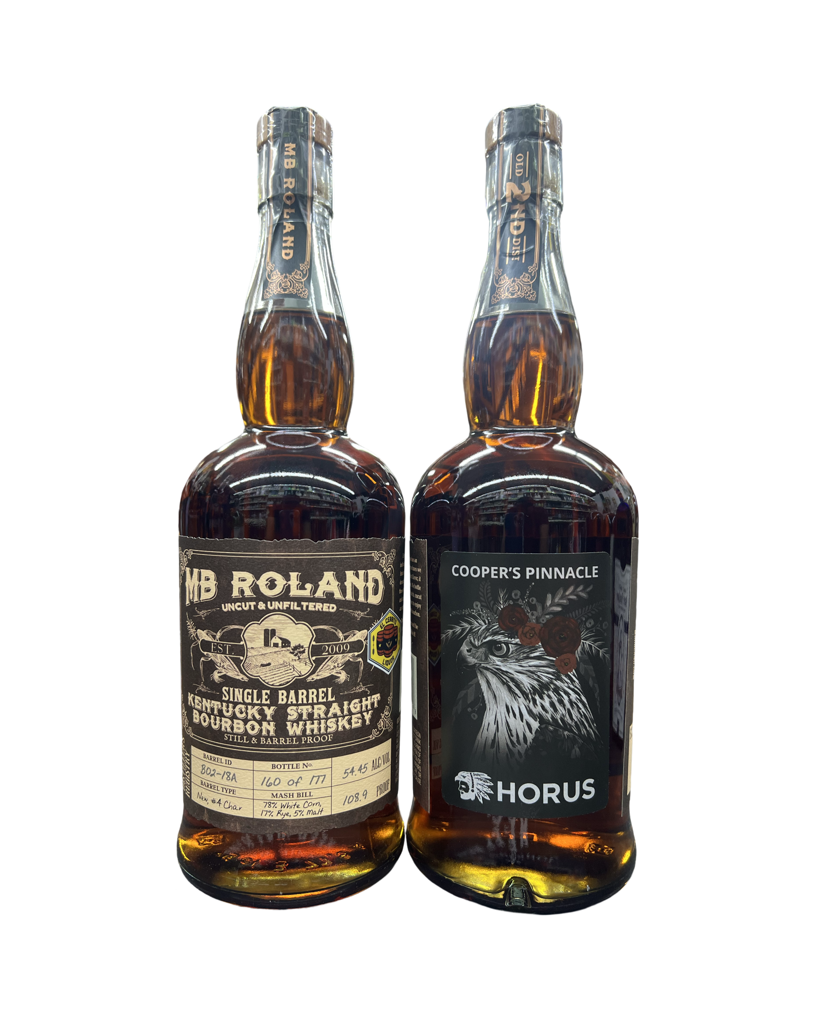 93C6B64B-66B3-467C-89C6-12D4D611F1F2 MB Roland Horus Cooper’s Pinnacle Single Barrel El Cerrito Liquor Store Pick Kentucky Straight Bourbon Whiskey 750ml - Image 1
