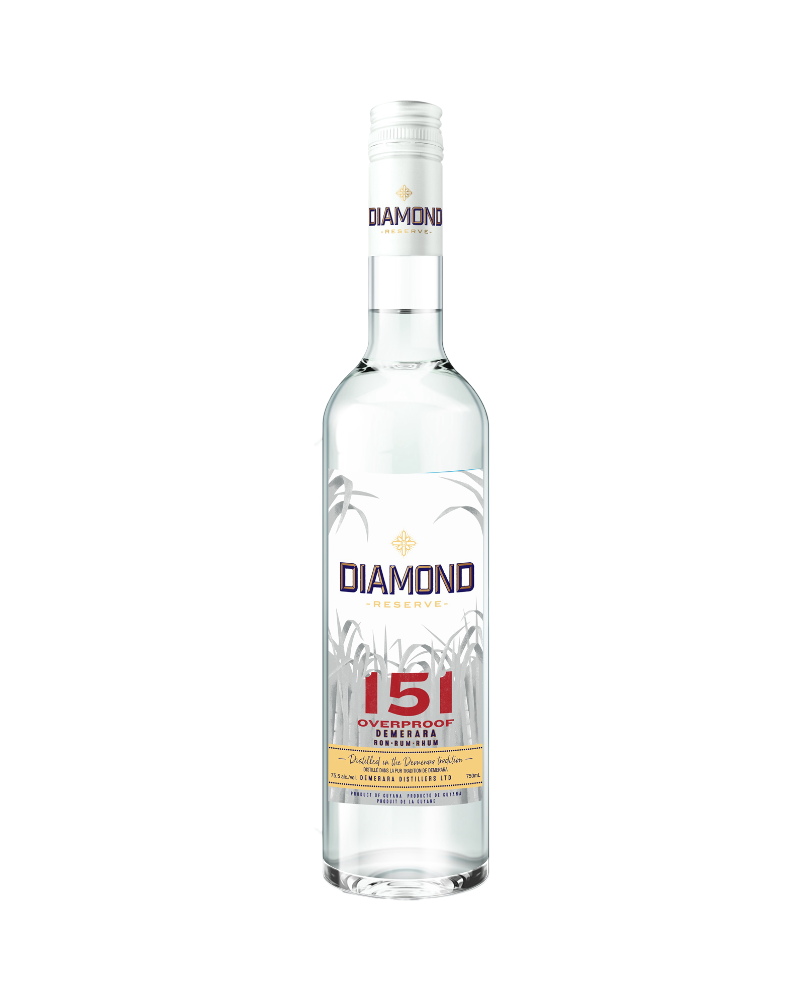 980C3659-5558-42C7-A016-F1DAD8D7D2AB Diamond Reserve 151 Overproof Rum 750ml - Image 1