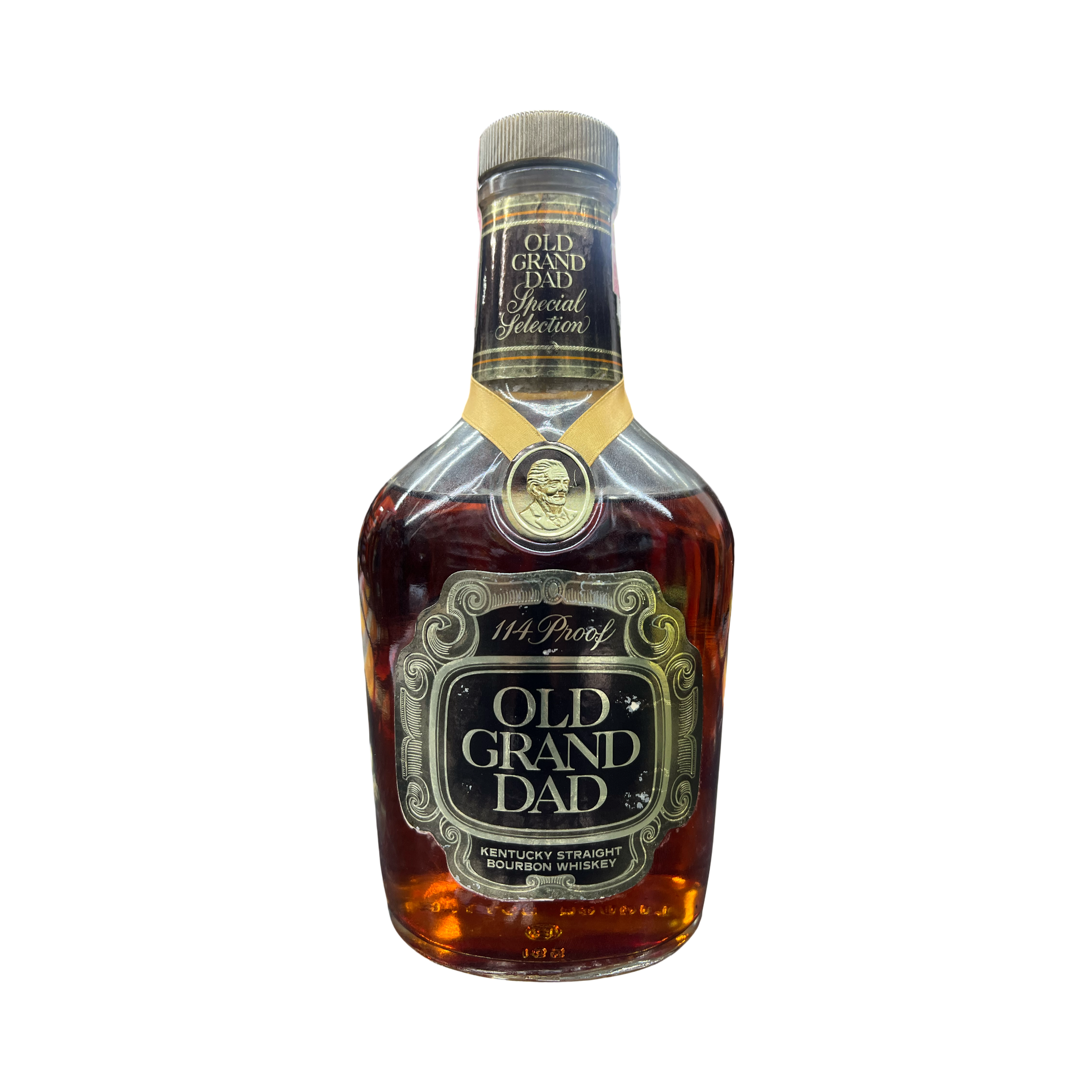 9973C063-5CCE-48B3-934D-F16612F8A7E1 1980 Old Grand Dad 114 Barrel Proof Kentucky Straight Bourbon Whiskey Lot No.3 - Image 1