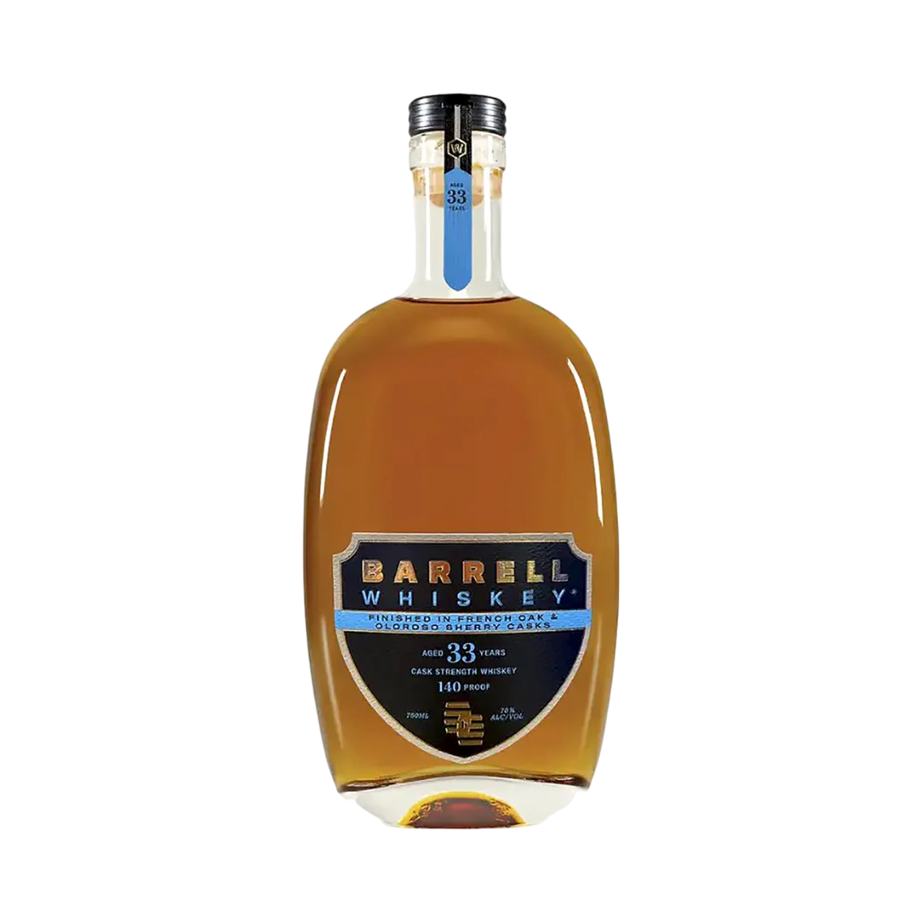 Barrell Craft Spirits Finished In French Oak & Oloroso Sherry Casks 33 Year Old Cask Strength Whiskey 750ml - Image 1
