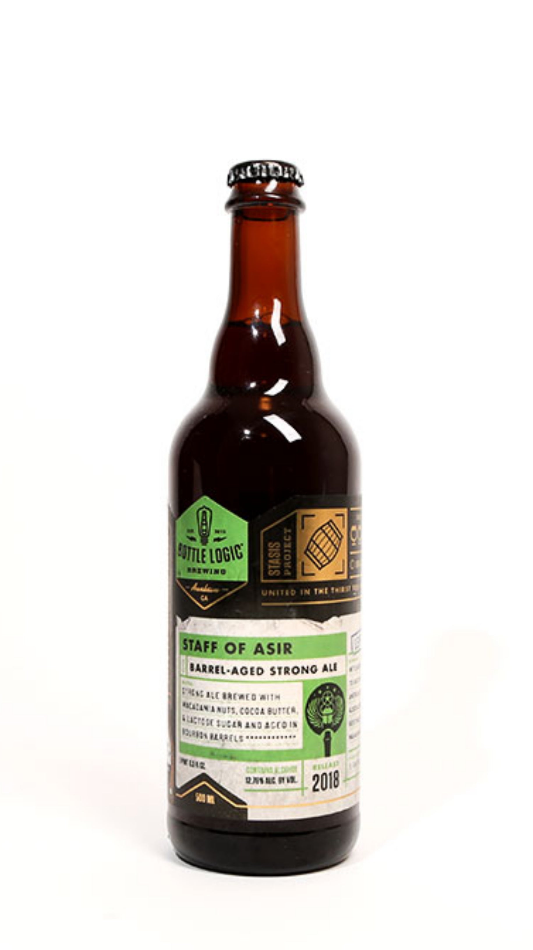 BottleLogicBrewingStaffofAsirBarrelAgedStrongAleBeer500ml Bottle Logic Brewing Staff of Asir Barrel Aged Strong Ale Beer 500ml - Image 1