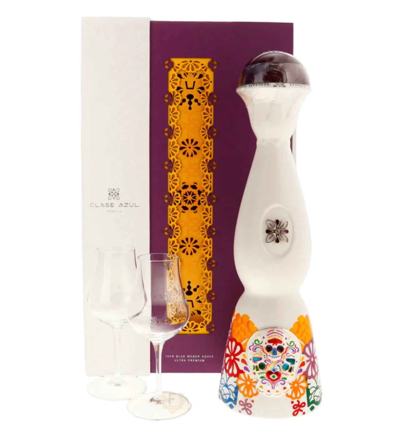 CDC5072A-9473-4AF2-B71A-4BF9FBAC3484 2022 Clase Azul Dia de los Muertos Tequila Colores Edition Gift Set with Glasses - Image 1