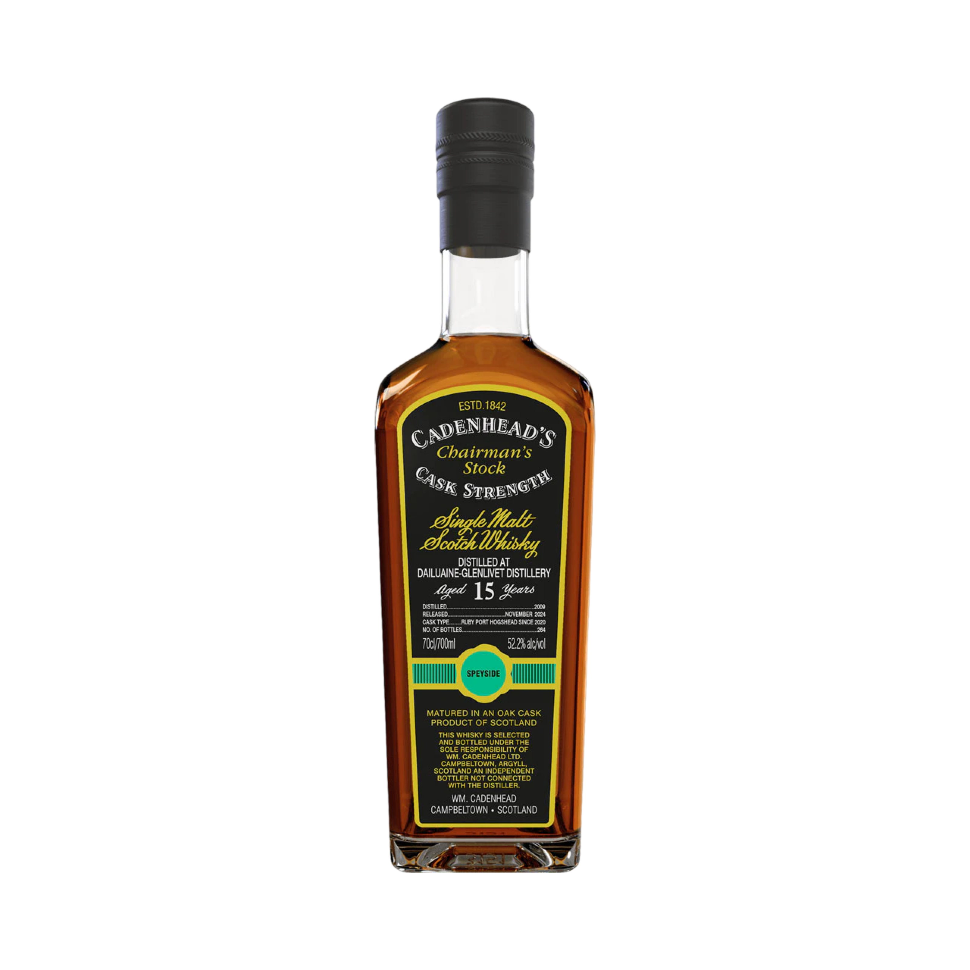 Cadenhead's Chairman's Stock Dailuaine-Glenlivet 15 Year Old Single Malt Scotch Whisky 700ml - Image 1