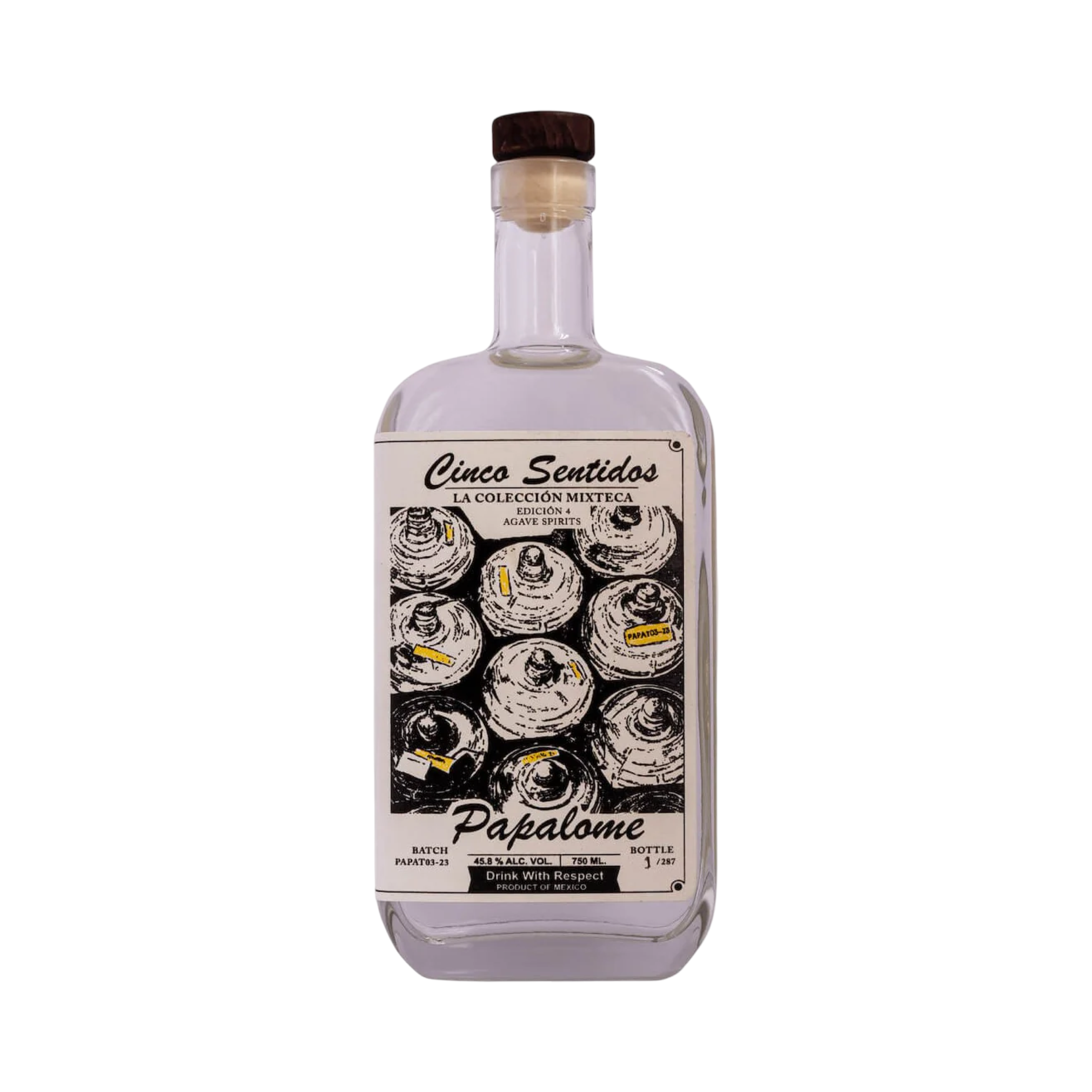 Cinco_Sentidos_5_Sentidos_Colecci_n_Mixteca_Papalome_750ml Cinco Sentidos (5 Sentidos) Coleccion Mixteca Papalome 750ml - Image 1