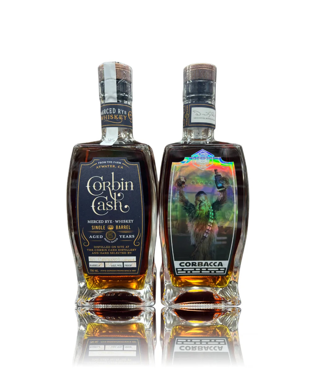 Corbin_Cash_8_Years_6_Months_Old_EL_Cerrito_Liquor_Store_Pick_Single_Barrel_Merced_Straight_Rye_Whiskey_750ml_CORBACCA Corbin Cash 8 Years 6 Months Old EL Cerrito Liquor Store Pick Single Barrel Merced Straight Rye Whiskey 750ml (CORBACCA) - Image 1