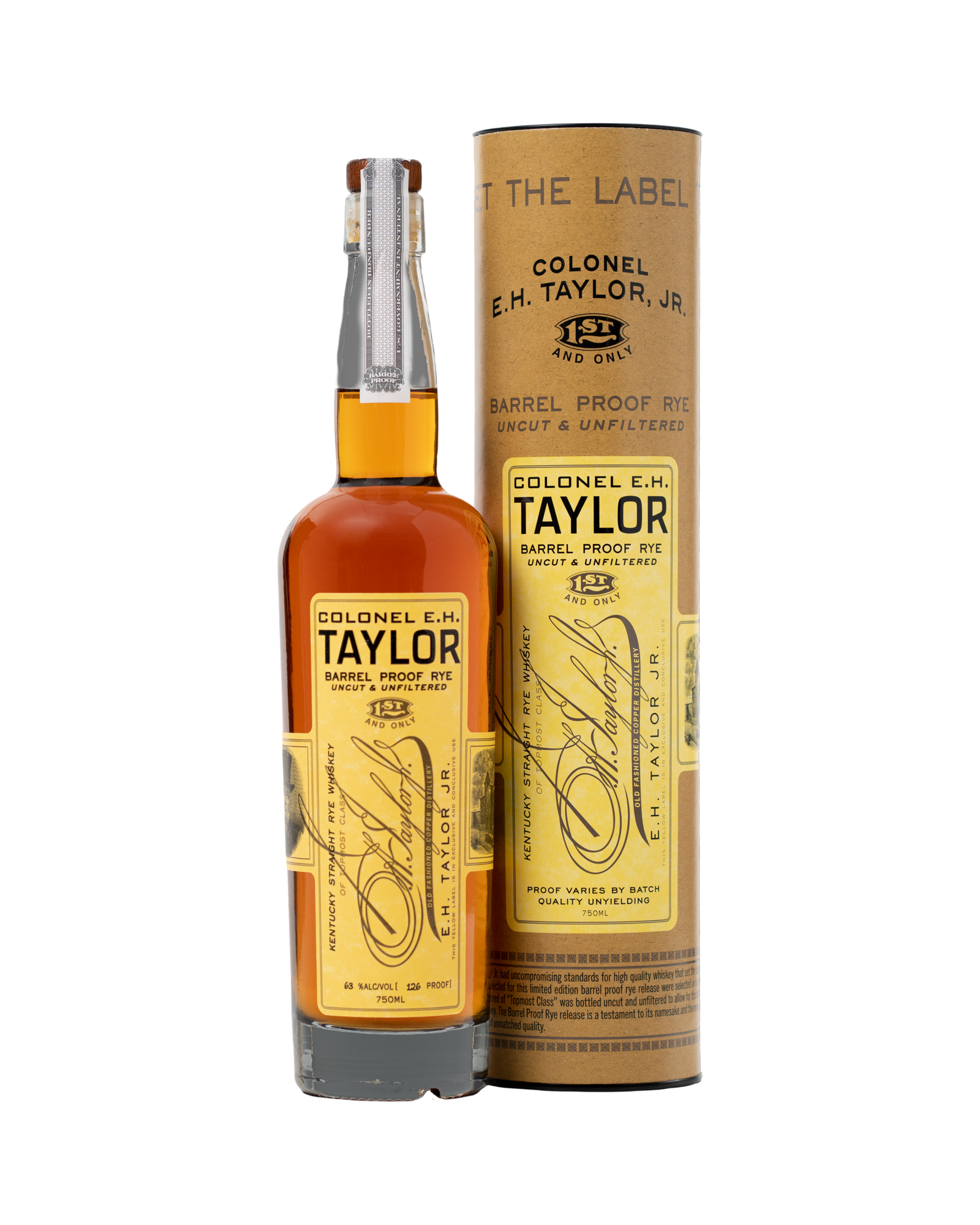 D118792E-B4D7-4630-AC01-DED30FB01614 Colonel E.H. Taylor Barrel Proof Uncut & Unfiltered Kentucky Straight Rye Whiskey - Image 1