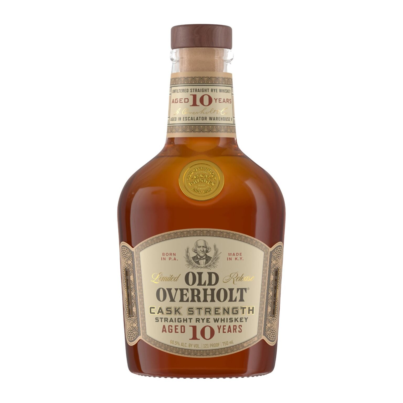 E9201C86-9971-49F2-8045-8039AED5DAD4 Old Overholt 10 Year Old Straight Rye Whiskey 750ml - Image 1