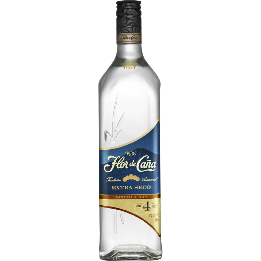 Flor_de_Cana_4_Year_Old_Extra_Seco_Rum Flor de Cana 4 Year Old Extra Seco Rum - Image 1