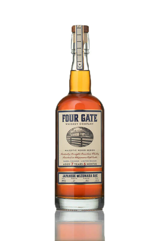 Four_Gate_Japanese_Mizunara_Oak_Kentucky_Straight_Bourbon_Whiskey_750ml Four Gate Japanese Mizunara Oak Kentucky Straight Bourbon Whiskey 750ml - Image 1