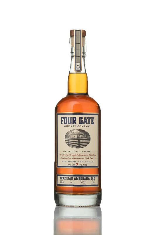IMG-1138 Four Gate Brazilian Amburana Oak Kentucky Straight Bourbon Whiskey 750ml - Image 1