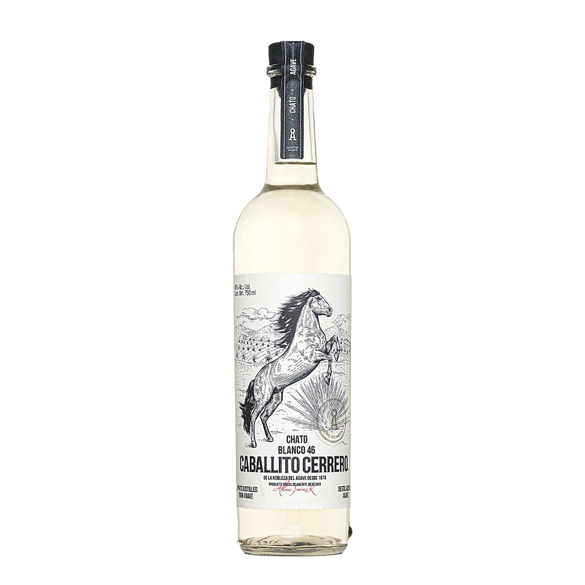 IMG-1274 Caballito Cerrero Blanco 46 Chato Agave Spirit 750ml - Image 1