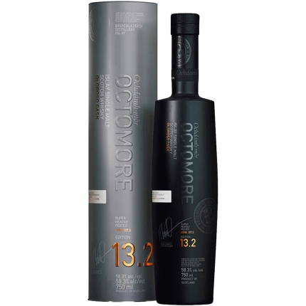 Bruichladdich 5 Year Old Octomore Edition 13.2 Super Heavily Peated Scottish Barley Oloroso Cask Single Malt Scotch Whisky 750ml