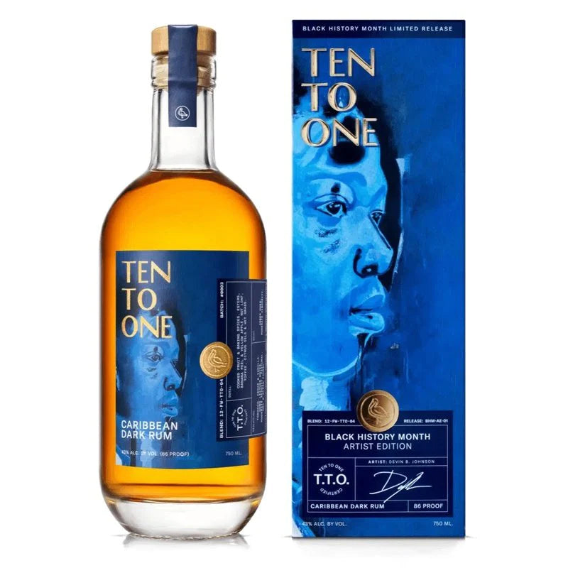 IMG-2313 Ten To One Black History Month Artist Edition Dark Rum - Image 1