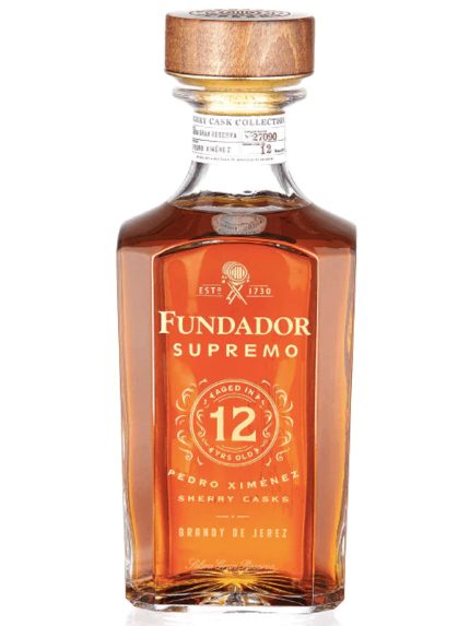 Fundador Supremo Pedro Ximenez Sherry Casks 12 Year Old Brandy de Jerez 1lt