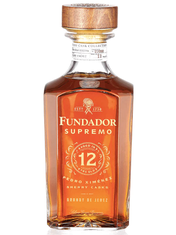 IMG-2448 Fundador Supremo Pedro Ximenez Sherry Casks 12 Year Old Brandy de Jerez 1lt - Image 1