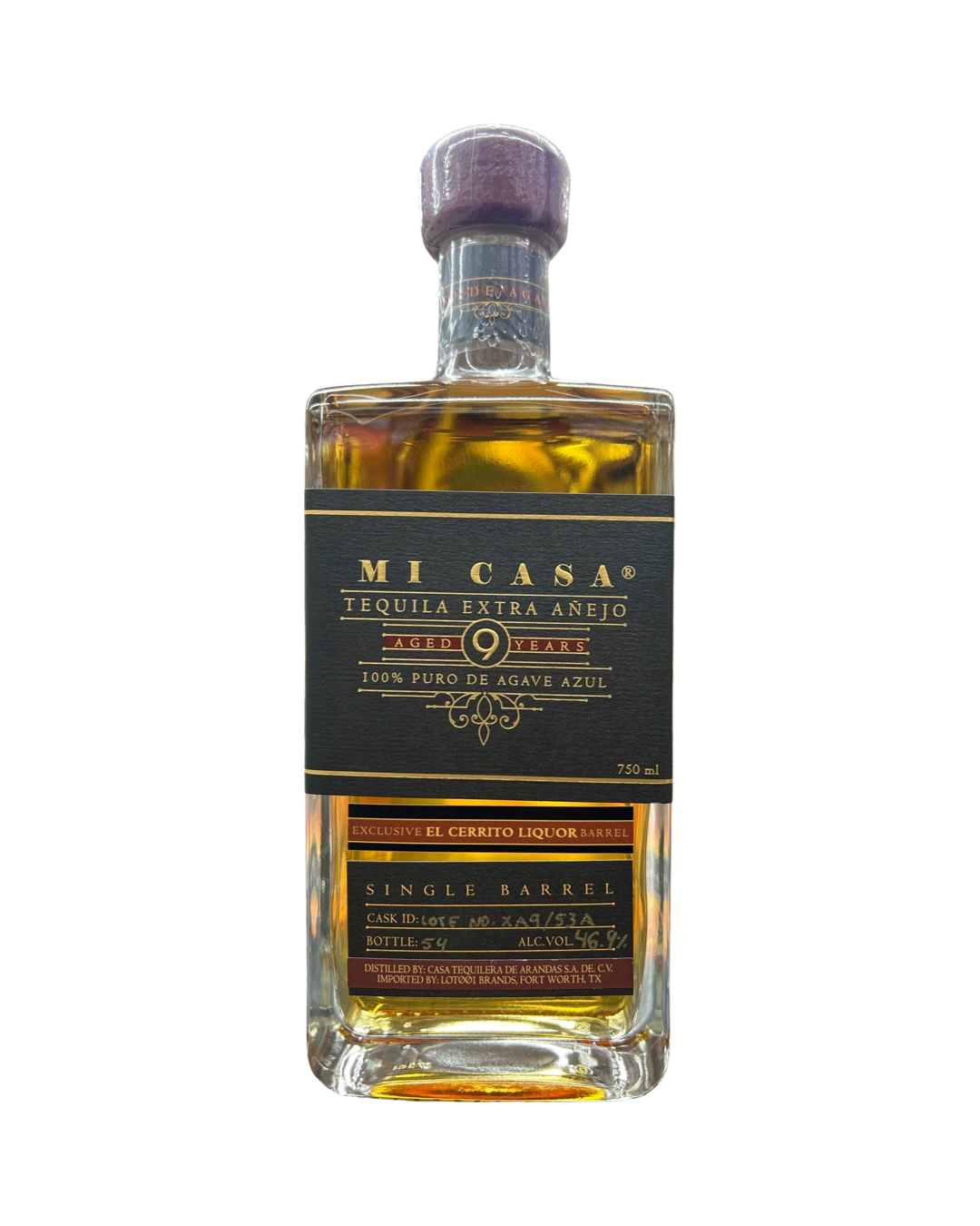 IMG-2786 Mi Casa 9 Year Old Single Barrel El Cerrito Liquor Store Pic Extra Anejo Tequila - Image 1