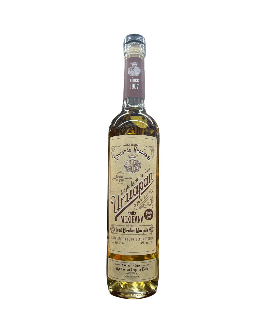 IMG-2893 Uruapan Charanda Fortaleza Reposado Tequila Cask Finish Single Agricola Rum - Image 1
