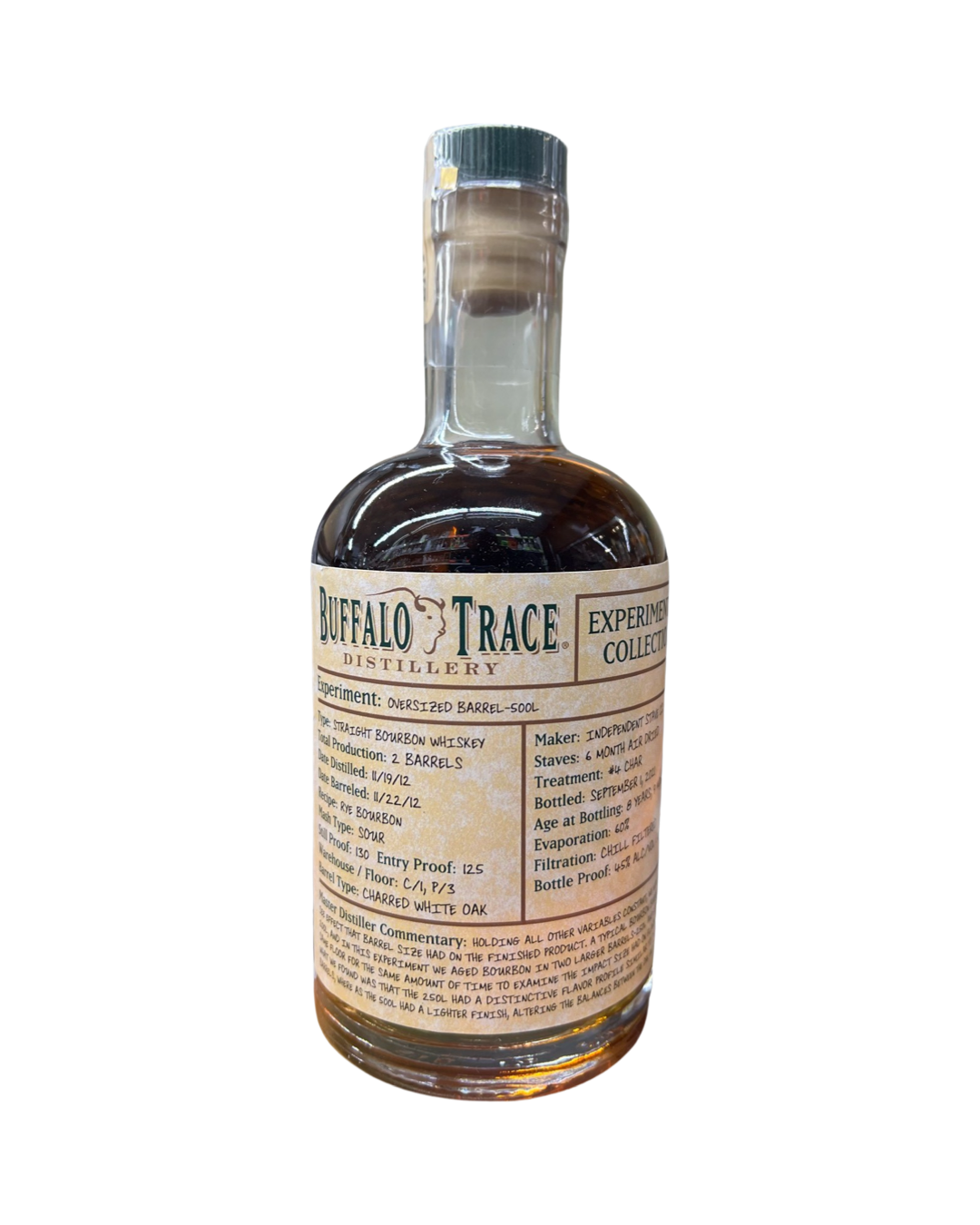 IMG-3098 Buffalo Trace Distillery Experimental Collection Oversized Barrel Bourbon Whiskey 500ml - Image 1