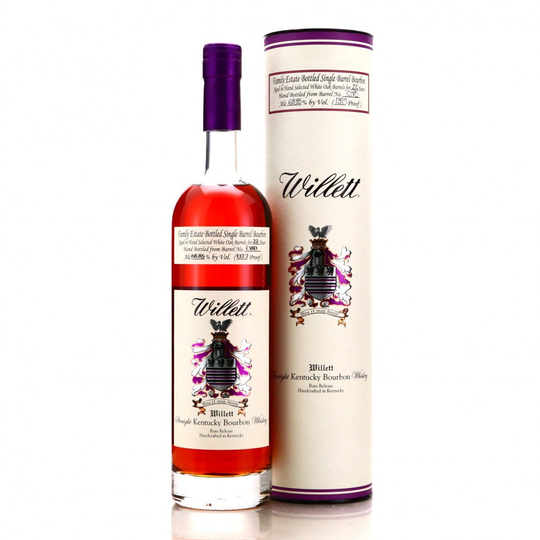 IMG-3155 Willett Family Estate Bottled Single Barrel 22 Year Old Barrel No. C18D Kentucky Straight Bourbon Whiskey - Image 1