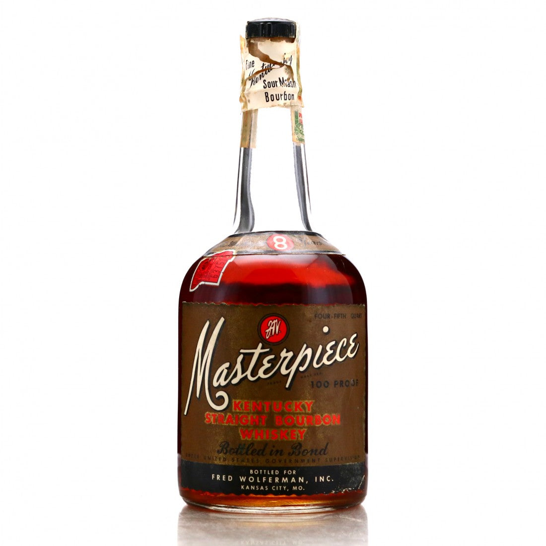 IMG-3156 1947 Stitzel Weller Masterpiece Bottled in Bond 8 Year Old 100 Proof Bourbon Whiskey 750ml - Image 1