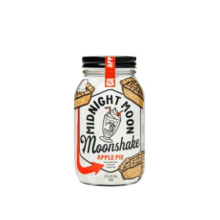 Junior Johnson Midnight Moon Moonshake Apple Pie Cream Liqueur 750ml