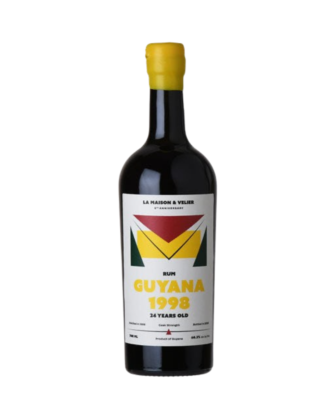 IMG-3458 1998 La Maison & Velier 24 Year Old Flag Series Guyana Rum 750ml - Image 1