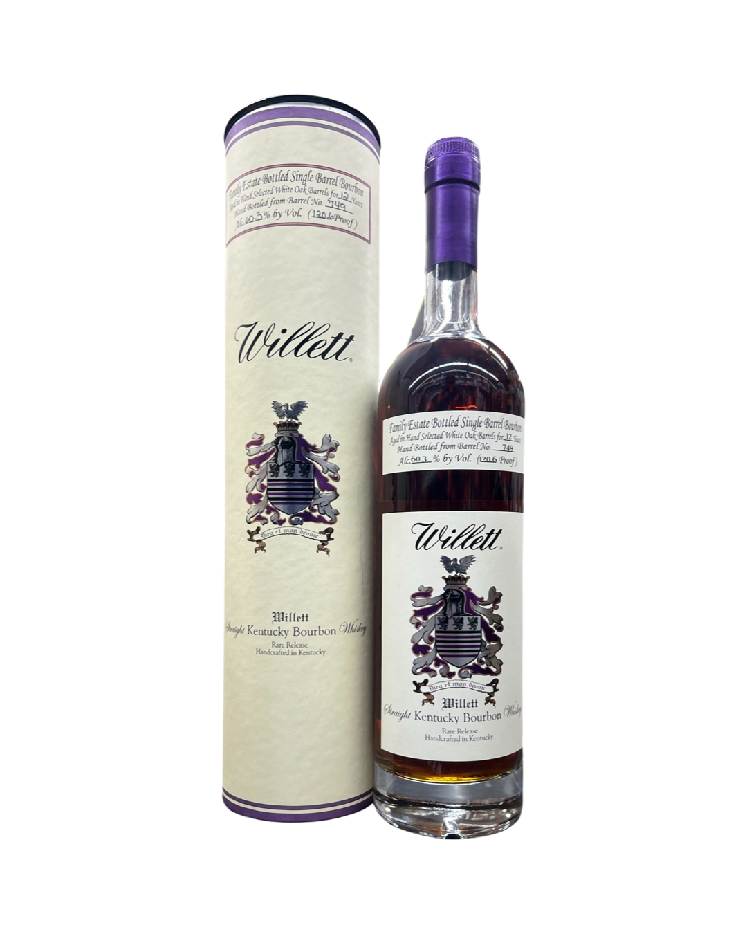 IMG-3665 Willett Family Estate Bottled Single Barrel 12 Year Old Barrel No. 749 Kentucky Straight Bourbon Whiskey - Image 1