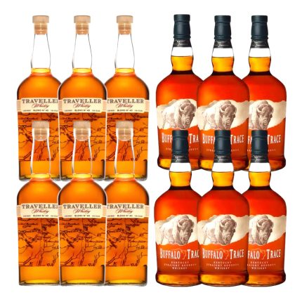 Traveller Whiskey & Buffalo Trace Bourbon 12bottle Bundle Pack