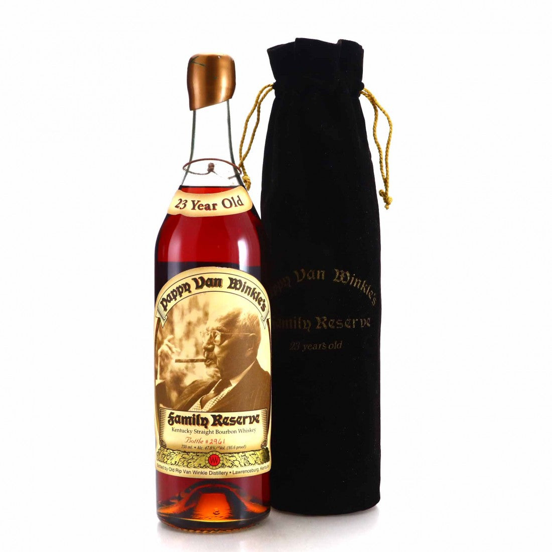 IMG-3742 1999 Old Rip Van Winkle Pappy Van Winkle's Family Reserve 23 Year Old Gold wax First Release Kentucky Straight Bourbon Whiskey 750ml - Image 1