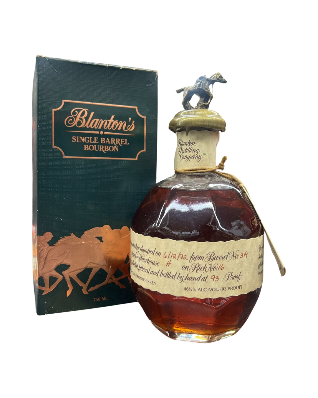 IMG-4025 1992 Blanton's The Original Single Barrel Kentucky Straight Bourbon Whiskey 750ml - Image 1