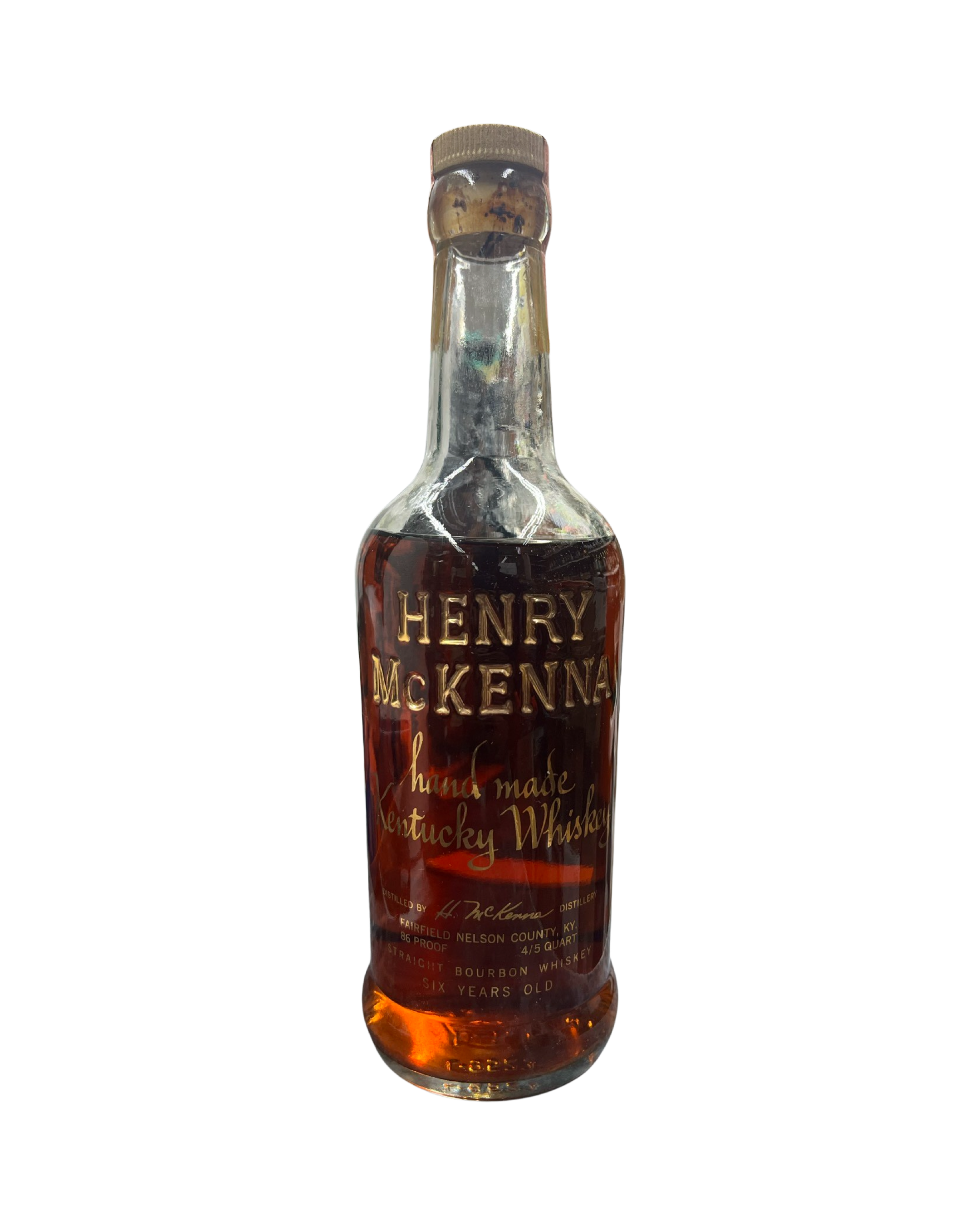 IMG-4388 1963 Henry McKenna 6 Year Old Handmade Kentucky Straight Bourbon Whiskey 750ml - Image 1