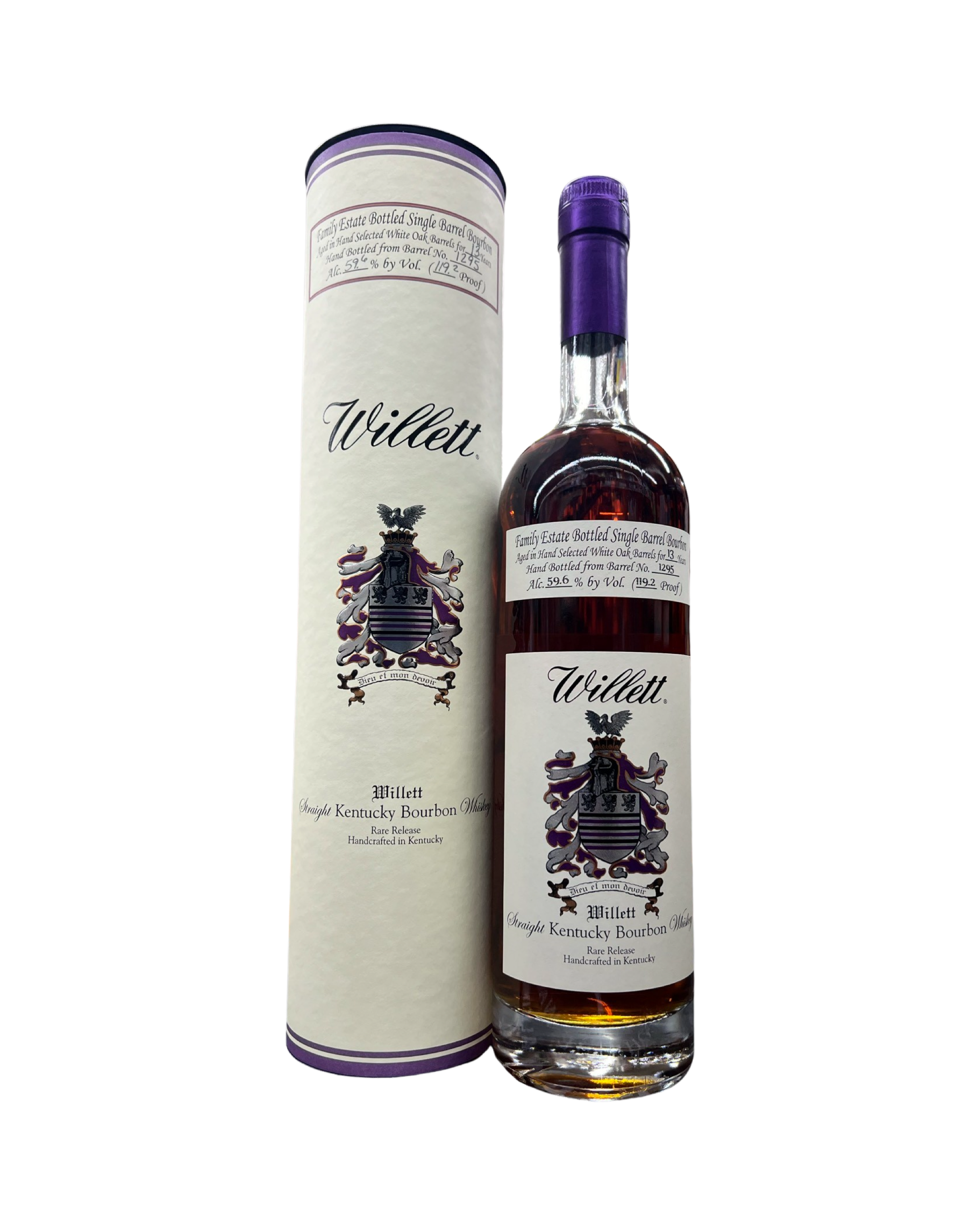 IMG-4549 Willett Family Estate Bottled Single Barrel 13 Year Old Batch No. 1295 Straight Bourbon Whiskey 750ml - Image 1