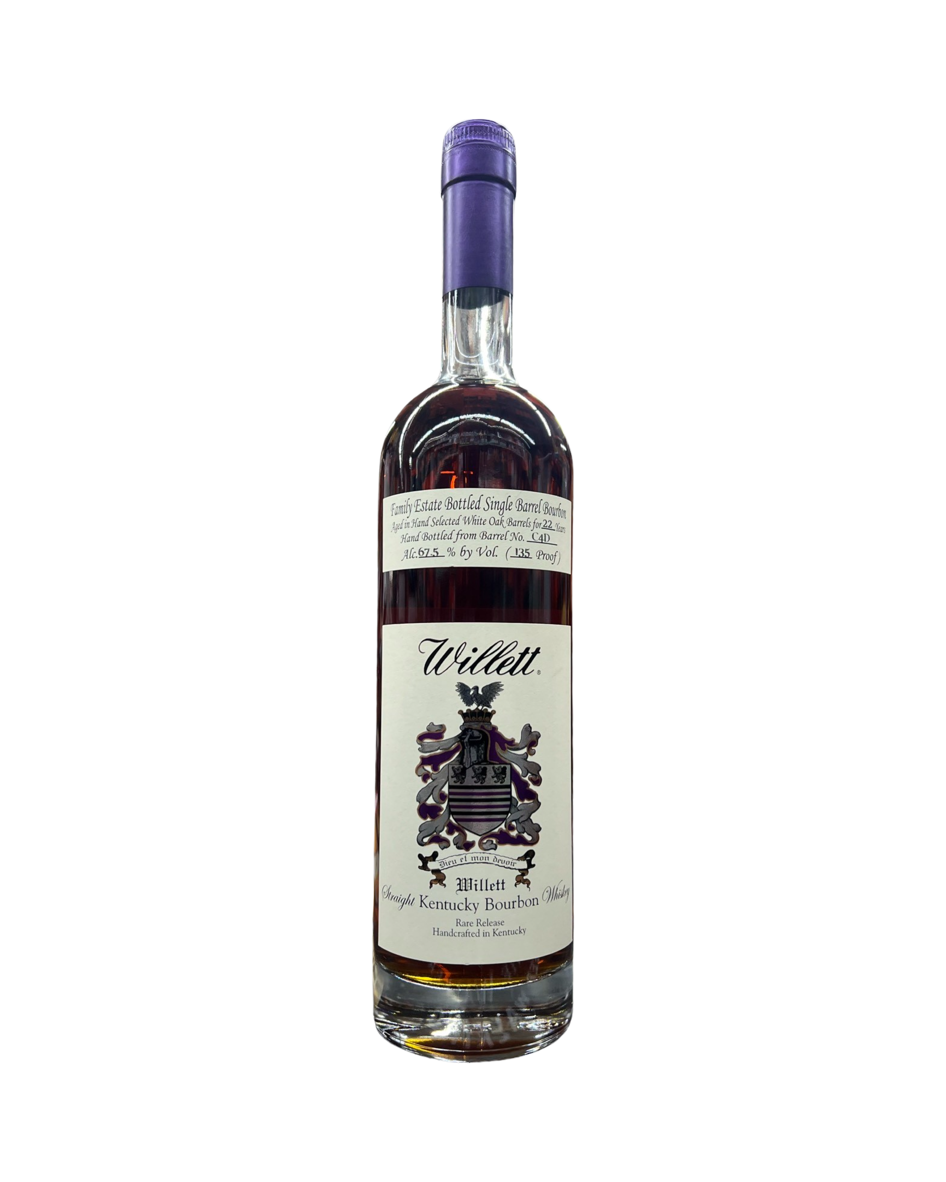 IMG-4713 2015 Willett Family Estate Bottled Single Barrel 22 Year Old Barrel No. C4D Kentucky Straight Bourbon Whiskey 750ml - Image 1