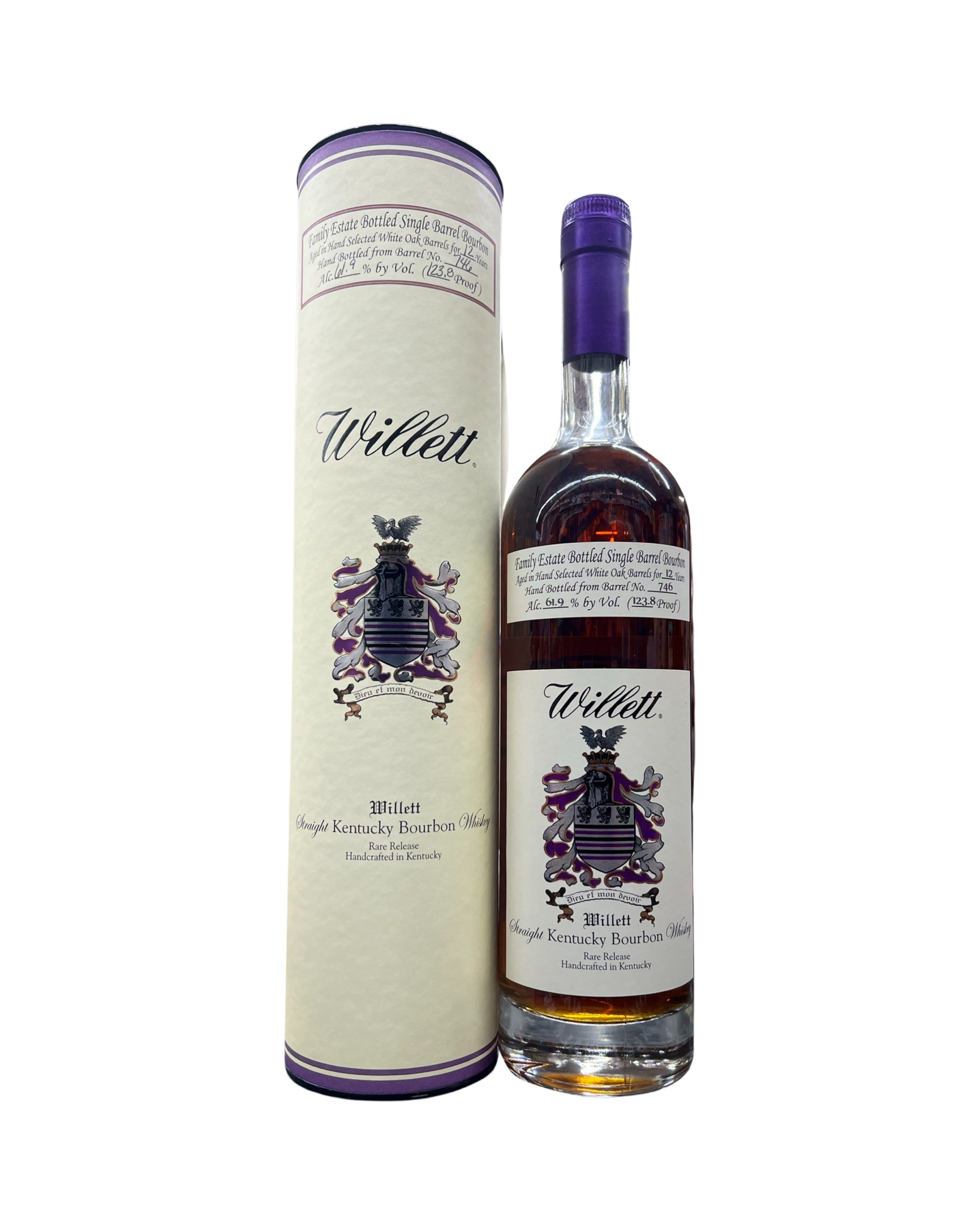 IMG-5031 Willett Family Estate Bottled Single Barrel 12 Year Old Barrel No. 746 Kentucky Straight Bourbon Whiskey - Image 1
